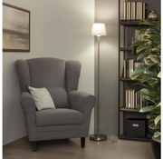 Brilagi - Lampada LED da terra CERIA 1xE27/40W/230V Ø 20,5 cm grigio/cromo opaco