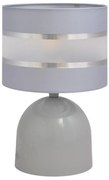 Lampada da tavolo HELEN 1xE27/15W/230V grigio/argento