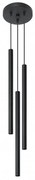 Lampadario in Acciaio a Sospensione 3xG9 PASTELO 3P Nero da interno Colore del corpo Nero