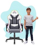 Sedia da gioco per bambini HC - 1004 bianca con illuminazione LED