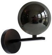 Applique KAMA 1xG9/28W/230V nero/fumé nero