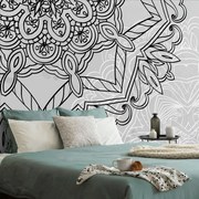Carta da parati – Mandala in bianco e nero