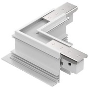 Connettore Incasso Orizzontale Elettrificato On-Off Ego Alluminio Bianco