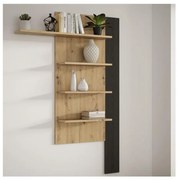 Mensola da parete INAR rovere/nera