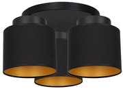 Lampadario a plafone FRODI 3xE27/60W/230V nero