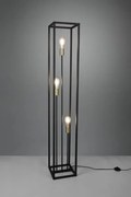 Lampade da terra vito 3 luci nera ed ottone anticato r40193032