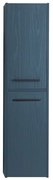 Colonna bagno sospesa 140 cm blu effetto legno 2 ante soft-close Sofia