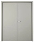 Porta doppia anta battente Nakano grigio L 140 x H 210 cm destra