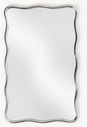 Specchio da parete con cornice ondulata in metallo Reggie