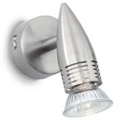 Lampada da parete alfa ap1 nickel