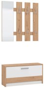 ADDIE - mobile ingresso appendiabiti moderno minimal in legno