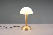 Canaria lampada da tavolo metallo ottone e vetro satinato touch con...