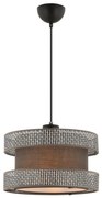 Lampadario a cavo HALO 1xE27/60W/230V marrone/grigio
