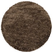 Tappeto rotondo marrone scuro ø 120 cm Fluffy - Ayyildiz Carpets
