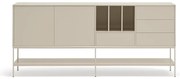 Cassettiera color crema 220x98x45 cm Platt – Teulat