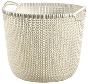 Cestino rotondo panna Knit - Curver