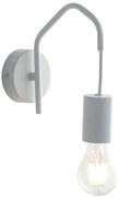 Lampadario Applique Habitat Eclettico Colore Bianco 40W Dim 8 x 22 x 18 cm