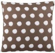 Cuscino divano 45x45 cm pois marrone