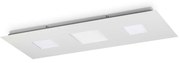 Plafoniera Moderna Relax Alluminio Bianco Led 58W 3000K Luce Calda