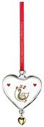 Decorazione per albero di natale in vetro soffiata a mano 8 cm Ann-Sofi Romme Annual Christmas Heart 2025 – Holmegaard
