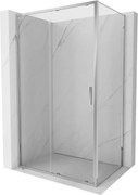 Mexen Exo cabina doccia scorrevole 130 x 100 cm, trasparente, cromo - 8151-130-100-01-00