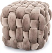 Pouf Faris Velvet – velluto beige scuro (tap. 251)