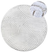Tappeto rotondo bianco ø 200 cm Panglao New York White – Elle Decoration