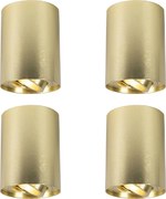 Set di 4 faretti oro/ottone regolabili - Rondoo up