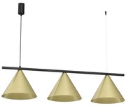 Lampadario a sospensione con cavo CAPITAL 3xGX53/15W/230V oro