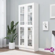 vidaXL Mobile Vetrina Rovere Fumo 82,5x30,5x150cm in Legno