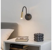 Brilagi -LED Lampada da parete flessibile dimmerabile MAYA 1xG9/4W/230V nero/oro