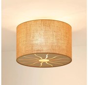 Brilagi - Lampadario a plafone COUNTRY ROLLER 1xE27/15W/230V diametro 50 cm beige