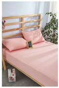 Set lenzuola e federa in cotone elasticizzato rosa 180x200 cm - Mila Home