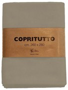 Coperta in Cotone Piazza beige, 260x 280 cm