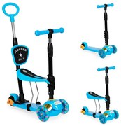 Monopattino a tre ruote con sedile 3 in 1 - Blu