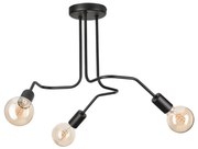 Lampadario a plafone MATYLDA 3xE27/60W/230V nero