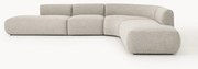 Divano angolare componibile 4 posti in bouclé Sofia