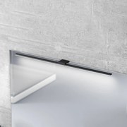 Applique da parete Triga MCJ, Nero, Bagno, Alluminio, Moderno, Applique