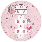 Tappeto rosa per bambini ø 100 cm Comfort - Mila Home