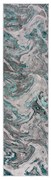 Tappeto grigio/turchese 60x230 cm Marbled - Flair Rugs