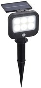 Esterno Lampade Da Terra Moderno Solare Policarbonato Nero Led 1,5W 3000K