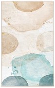 Tappeto color crema/turchese lavabile 160x230 cm Puddle – Mila Home