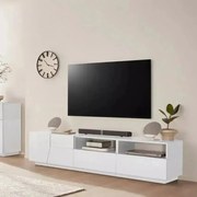 Credenza Alien Lowboard 200,1 x 43 x 46 cm in Bianco Laccato