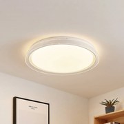 Plafoniera LED Lindby Sleya Ø 50 cm, bianco, CCT, dimmerabile