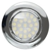 Faro da incasso LED 220V 4W, IP44, foro ø56mm - 60mm Cromato Colore Bianco Naturale 4.200K
