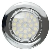 Faro da incasso LED 220V 4W, IP44, foro ø56mm - 60mm Cromato Colore Bianco Naturale 4.200K