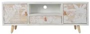 Mobile TV DKD Home Decor Bianco Legno Bambù (140 x 40 x 51 cm)