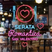 Neon Serata Romantica | Vetrofania