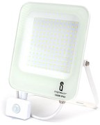 Faro proiettore Led 100W Bianco da esterno IP65 Bianco neutro 4000K con sensore crepuscolare e di movimento Aigostar