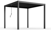 MAHONEY - pergola bioclimatica in alluminio 3x4 con doppia lamella a movimentazione manuale